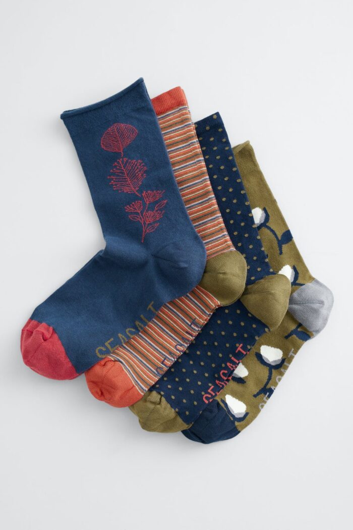 Seasalt Cornwall Dámske dárkové balení ponožiek Cherry Sky Mix