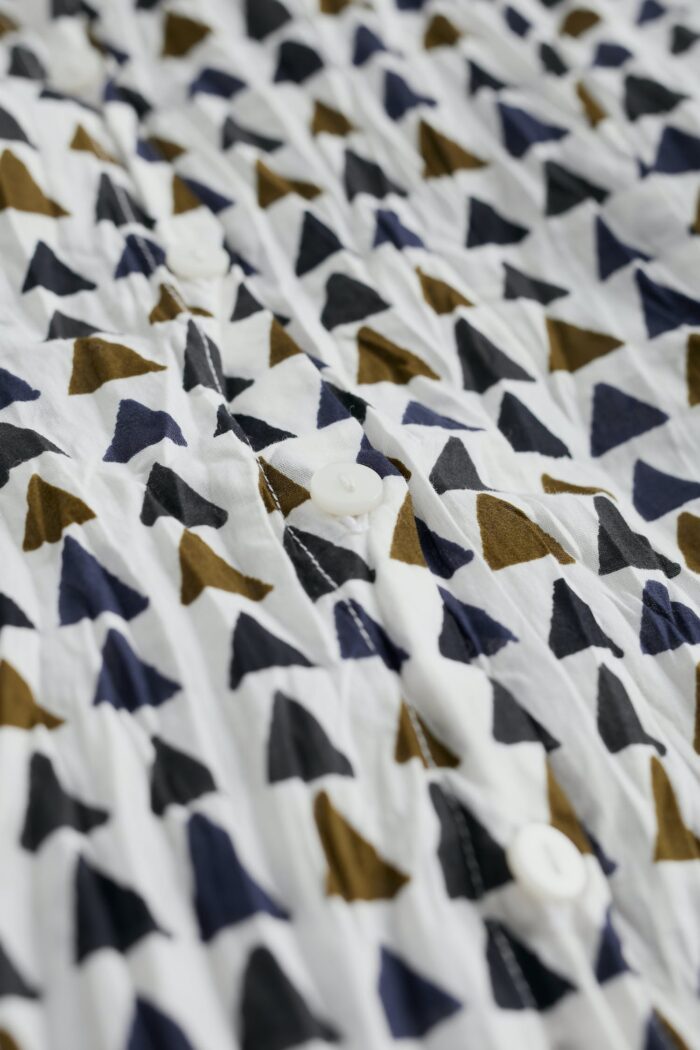Seasalt Cornwall Košile Larissa Triangles Ecru z bio bavlny