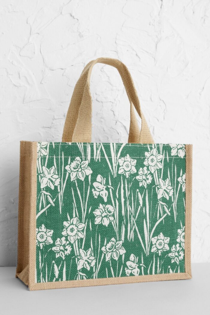 Seasalt Cornwall Jutová taška Daffodils – malá