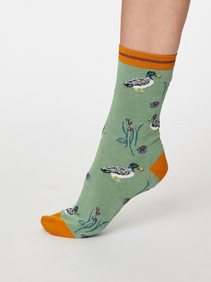 Thought Dámske bambusové ponožky Wild Duck