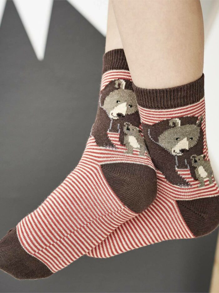 Living Crafts Dvojbalení ponožiek z bio bavlny Bear