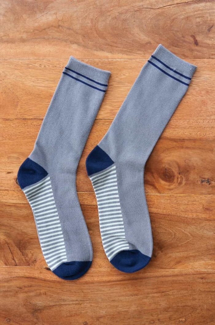 Nomads Pánske ponožky z bio bavlny Classic Stripe šedé