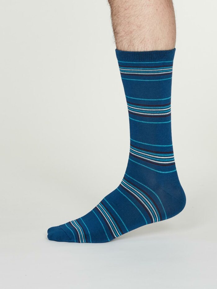 Thought Pánske bambusové ponožky Nicolson modré
