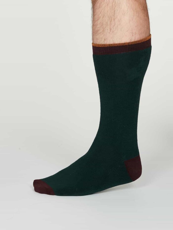 Thought Pánske ponožky Walker zelené