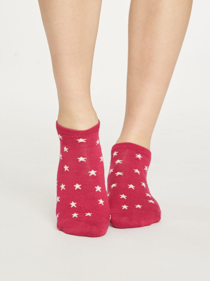 Thought Dámske nízké ponožky Starry červené