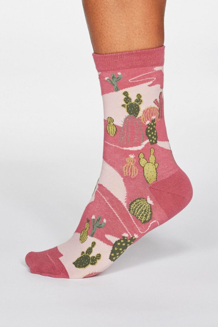 Thought Dámske ponožky Ettie Cactus ružové