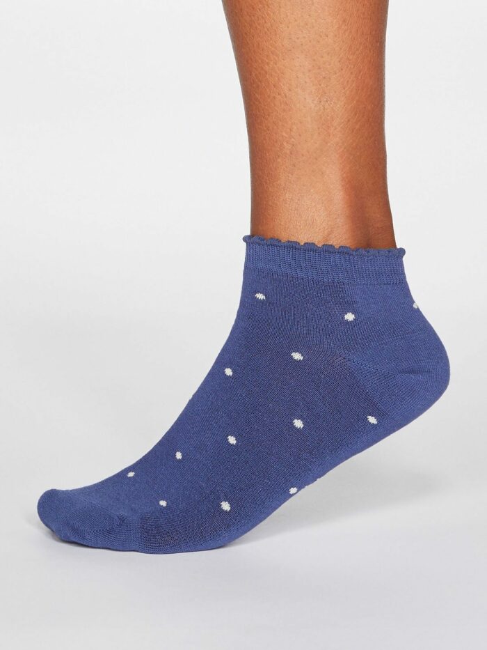 Thought Dámske členkové ponožky Eudora Spot modré