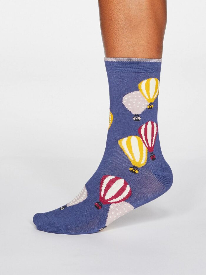 Thought Dámske bambusové ponožky Louise Air Ballon modré