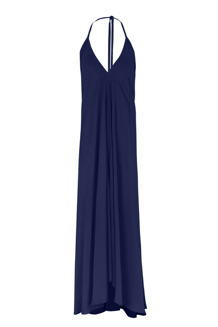 Suite13 Maxi tencelové šaty Daphne Dark Blue