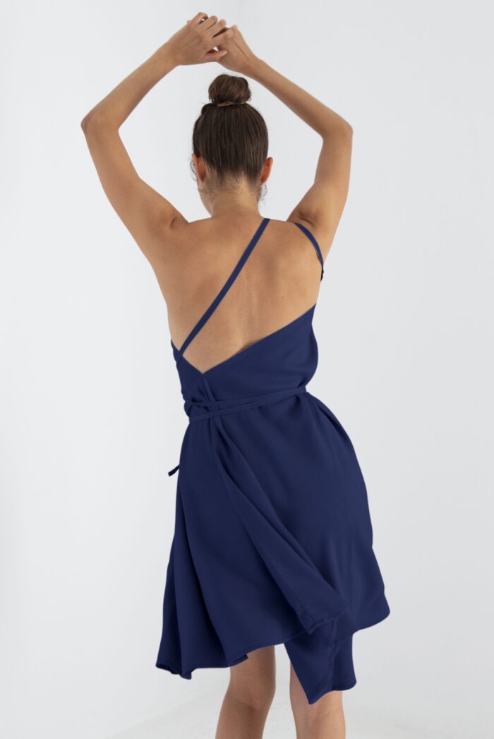 Suite13 Tencelové šaty Daphne Dark Blue krátke