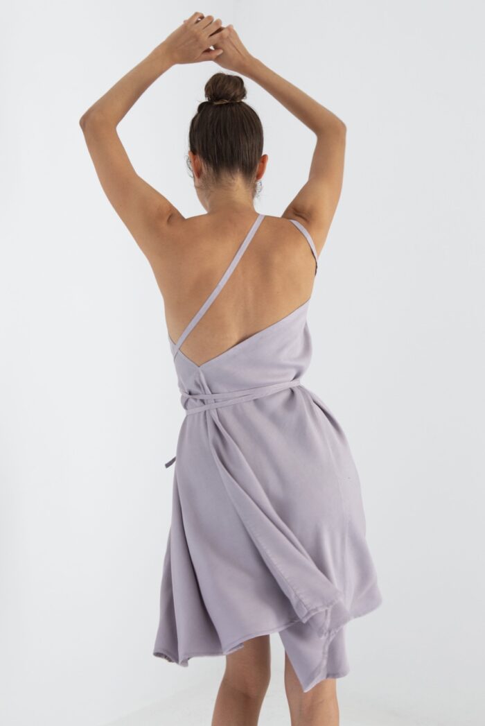 Suite13 Tencelové šaty Daphne Lavanda krátke