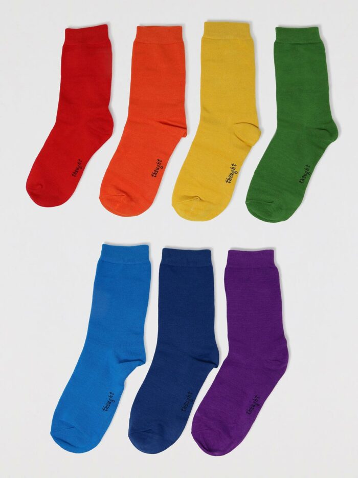 Thought Darčekové balenie detských ponožiek Colours of the Rainbow Baby