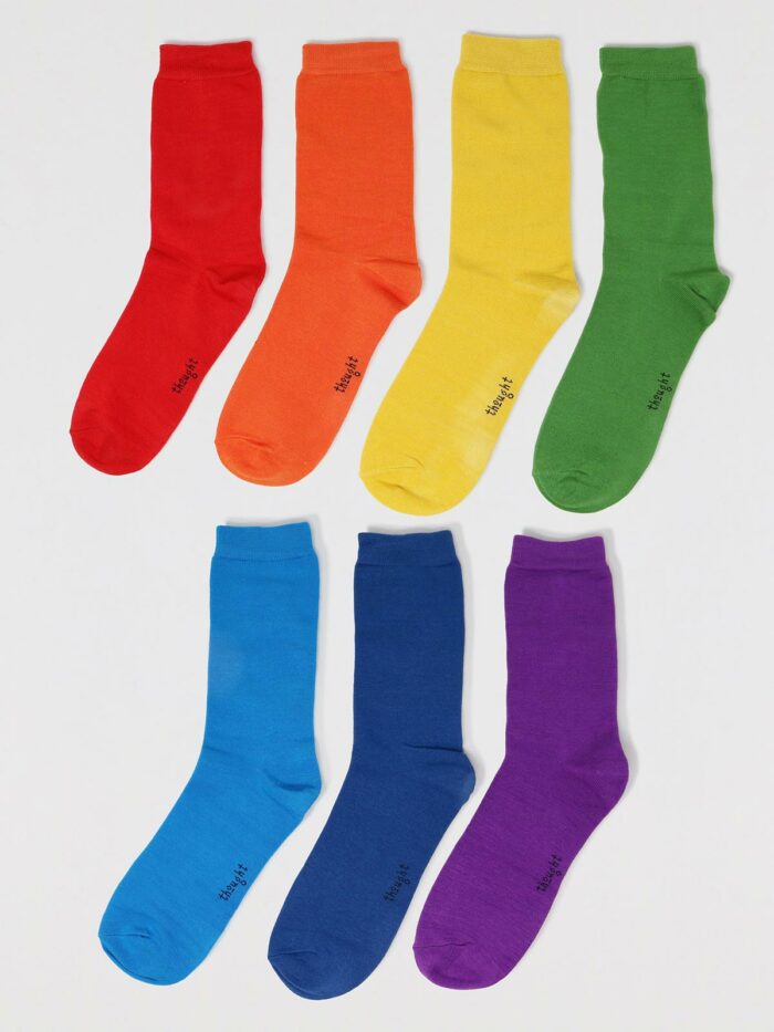 Thought Darčekové balenie dámskych ponožiek Colours of the Rainbow