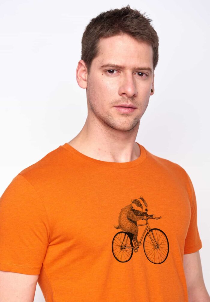 Greenbomb Tričko Bike Badger oranžové