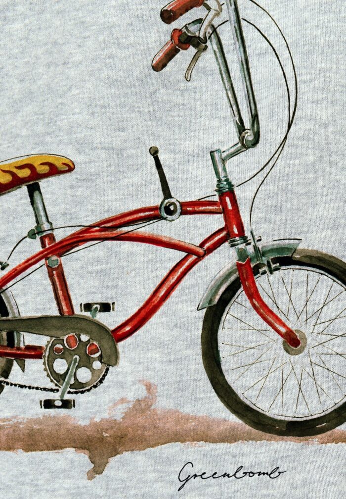 Greenbomb Mikina Bike banana šedá