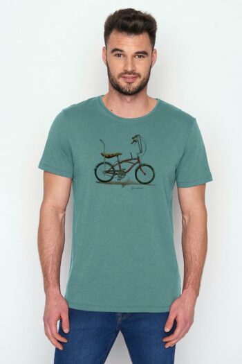 Greenbomb Tričko z bio bavlny Bike Banana sv. modré