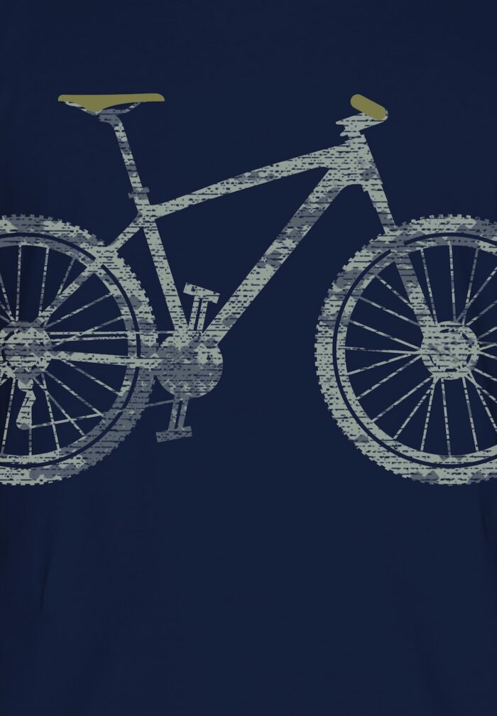 Greenbomb Tričko z bio bavlny Bike Cross modré