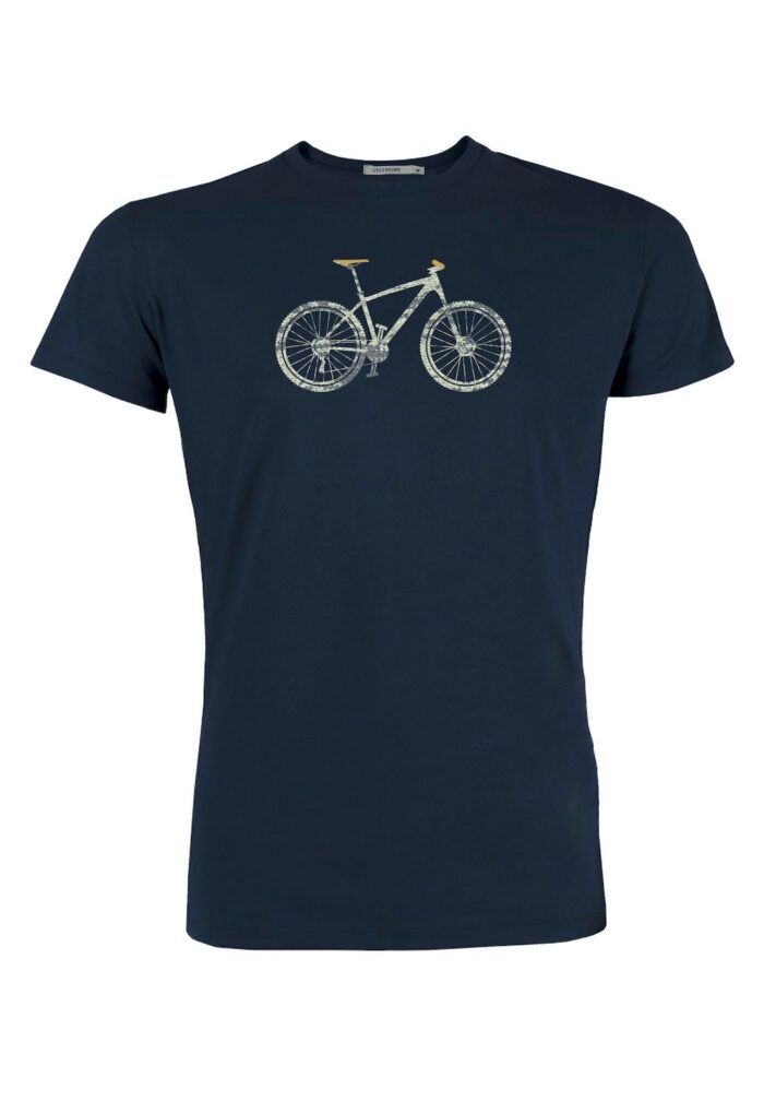 Greenbomb Tričko z bio bavlny Bike Cross modré