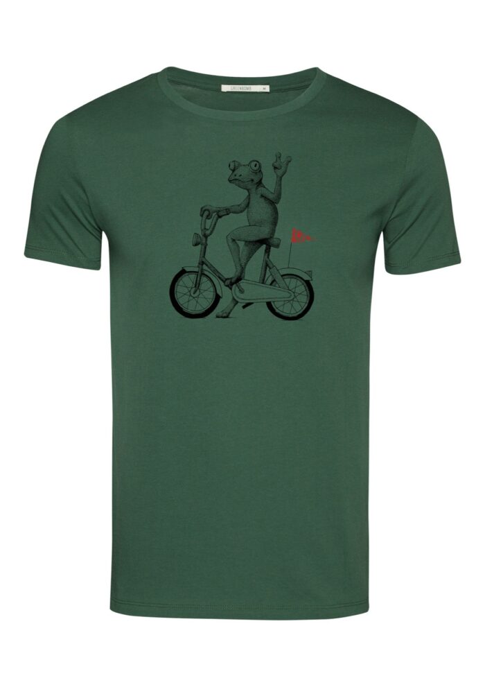 Greenbomb Tričko Bike Frog zelené