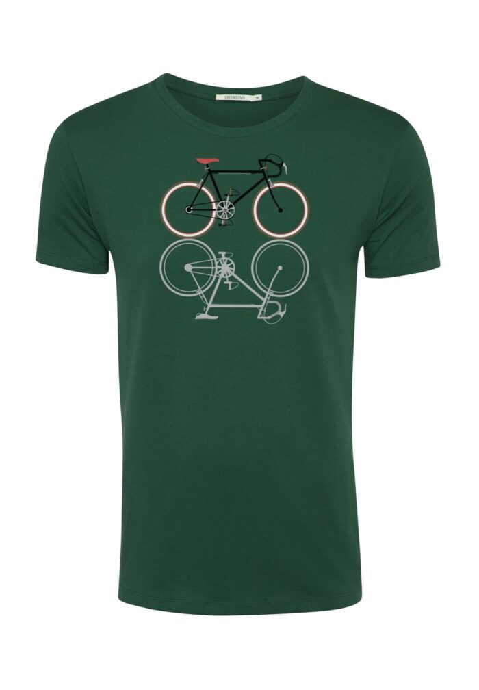 Greenbomb Tričko Bike Shape zelené