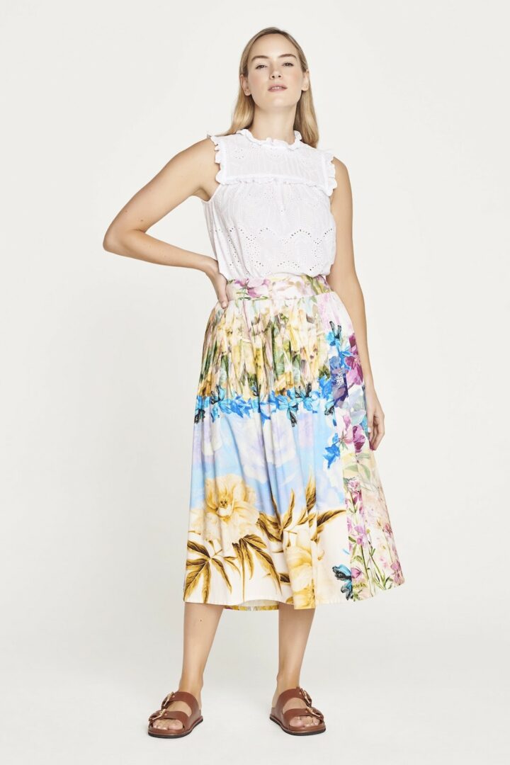 Thought WSB6296 MUL PLACEMENT PRINT SKIRT 3730 1