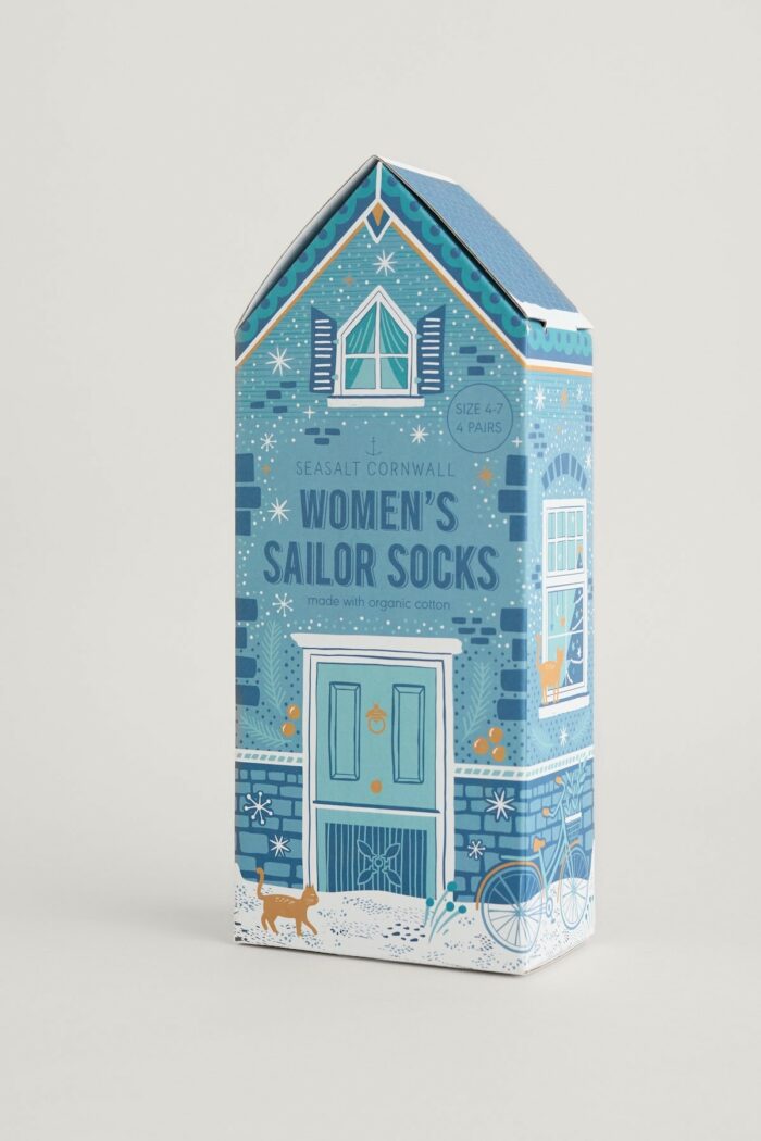 Seasalt Cornwall Womens Sailor Socks Box O 4 Candlelight Mix 2