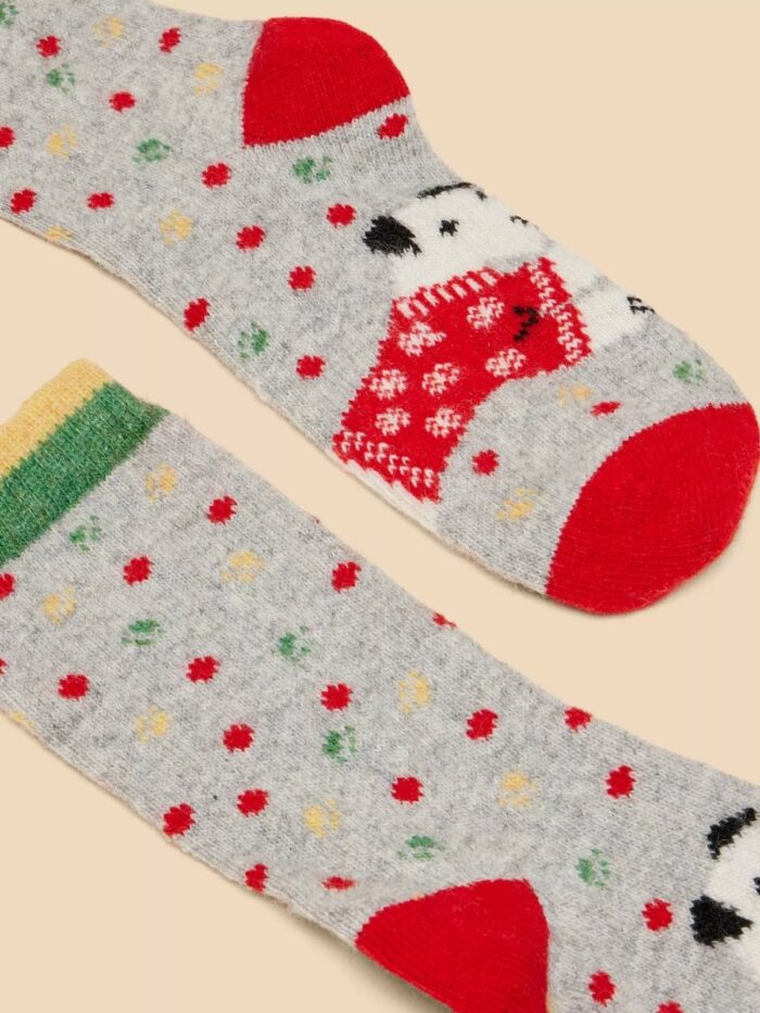 White Stuff ponožky christmas dog