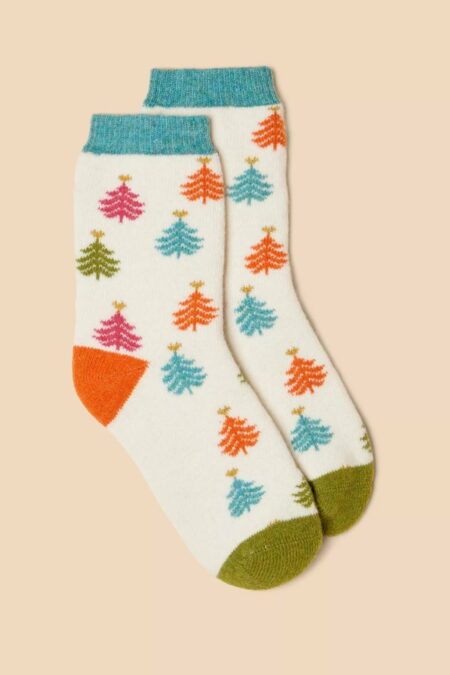 White Stuff ponožky christmas tree
