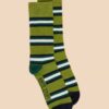 White Stuff ponožky spaced stripe green