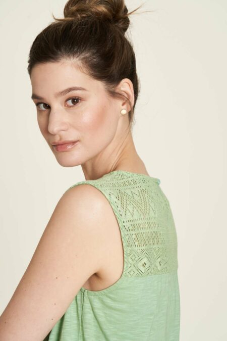 Tranquillo top lace topaz green