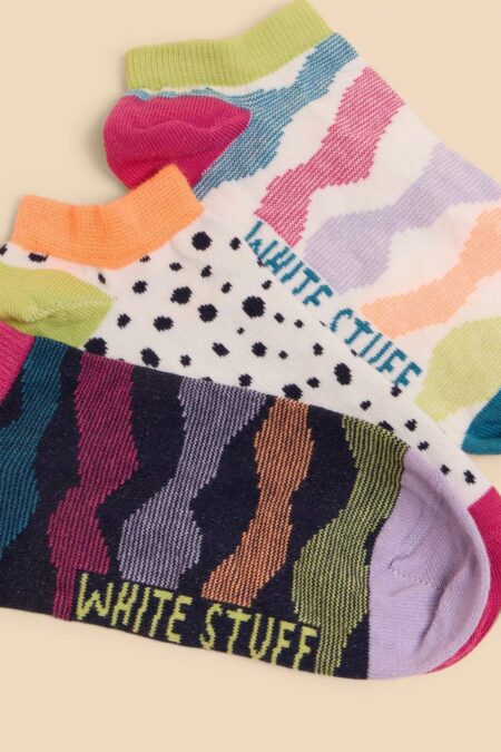 White Stuff trojbalení dámských ponožek abstract