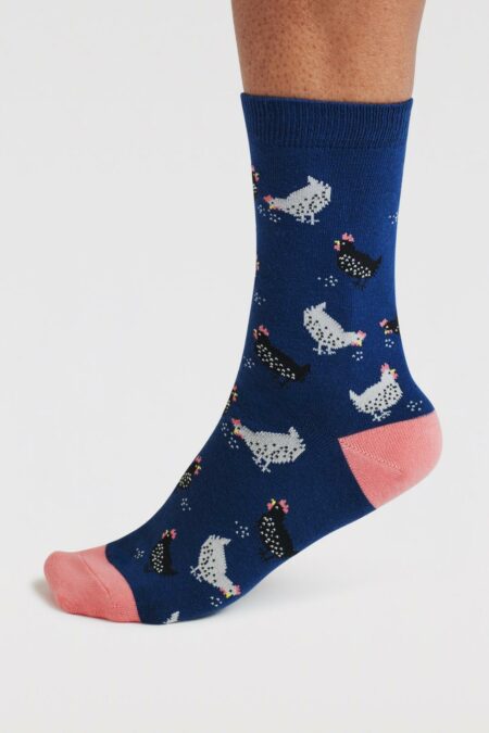 Thought ponožky chicken blue