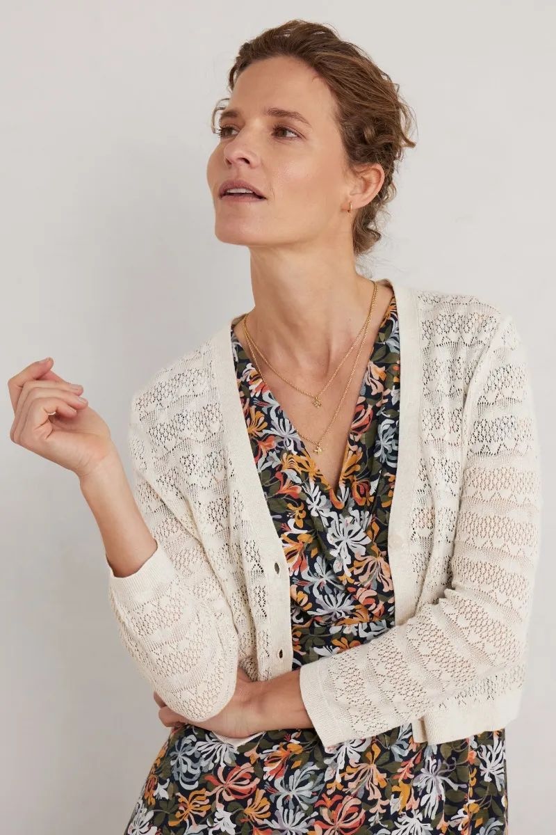 Kardigán Sweet Day Ecru
