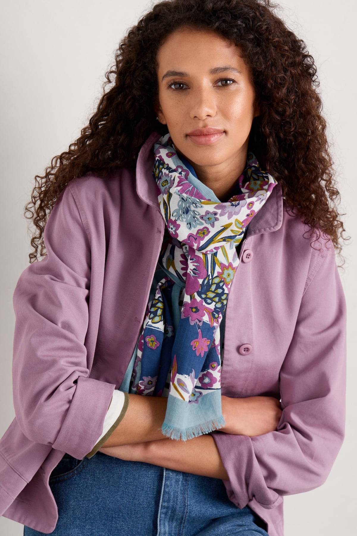 Šatka Summer Floral Border