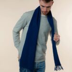 Merino šál Mid Blue