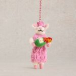 Ozdoba na stromček Fizz Mouse Pink